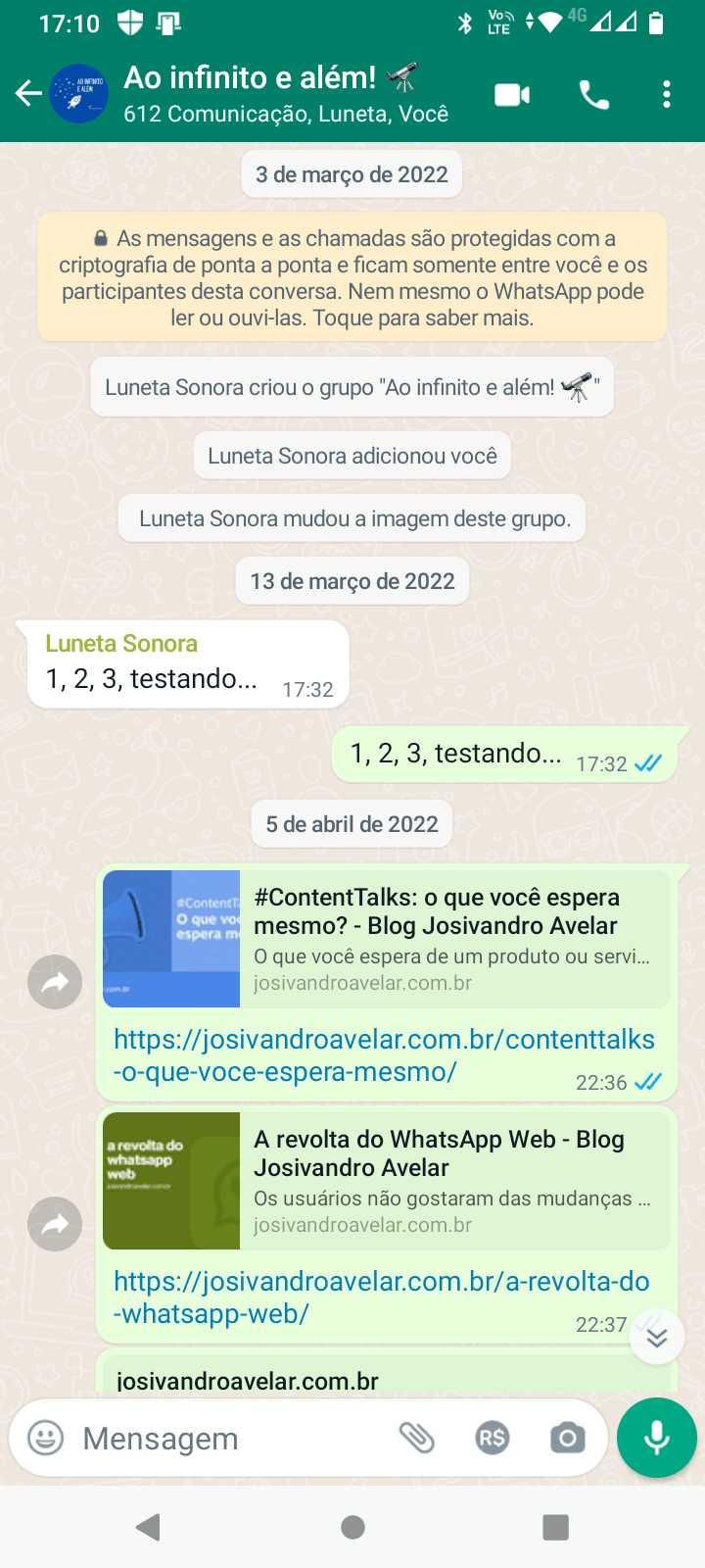 Um grupo só seu no WhatsApp (mas eu inovei) 2 Screenshot 20220823 171042
