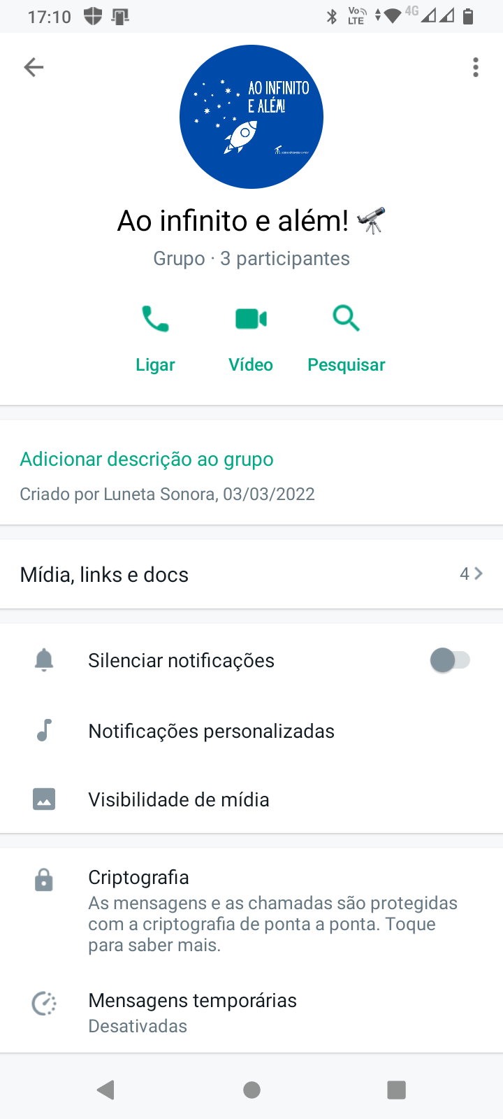 Um grupo só seu no WhatsApp (mas eu inovei) 3 Screenshot 20220823 171056