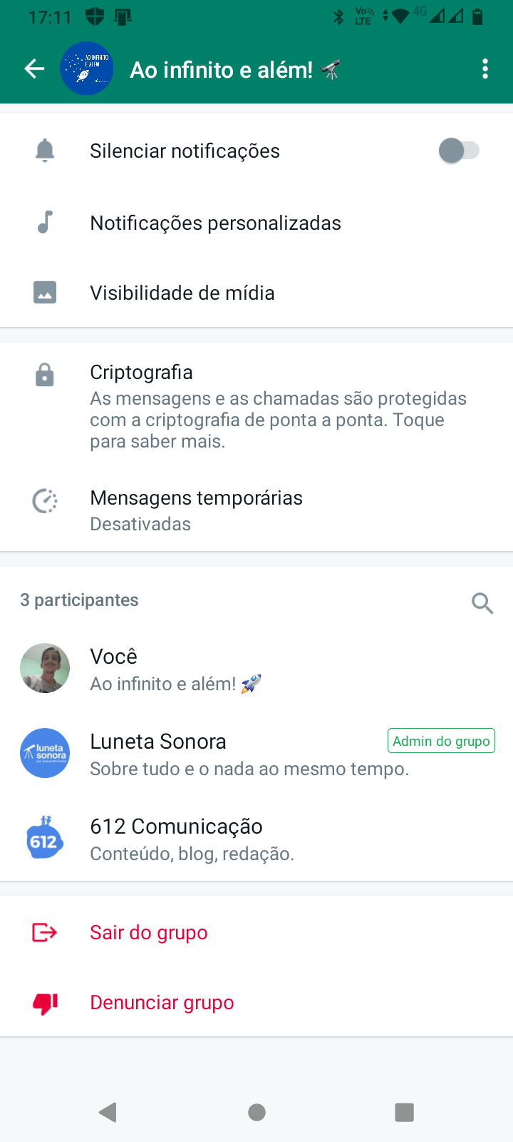 Um grupo só seu no WhatsApp (mas eu inovei) 4 Screenshot 20220823 171104