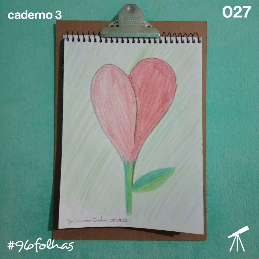 #96folhas- Uma flor de coração 1 Uma flor de coração.