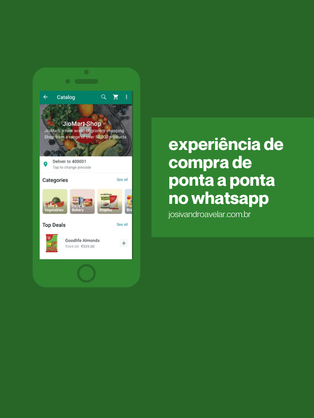 Experiência de compra de ponta a ponta no WhatsApp
