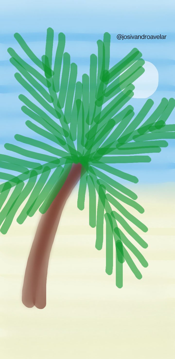 Artes digitais: clima de feriado... 1 Coqueiro na beira da praia, aquele clima de feriado...
