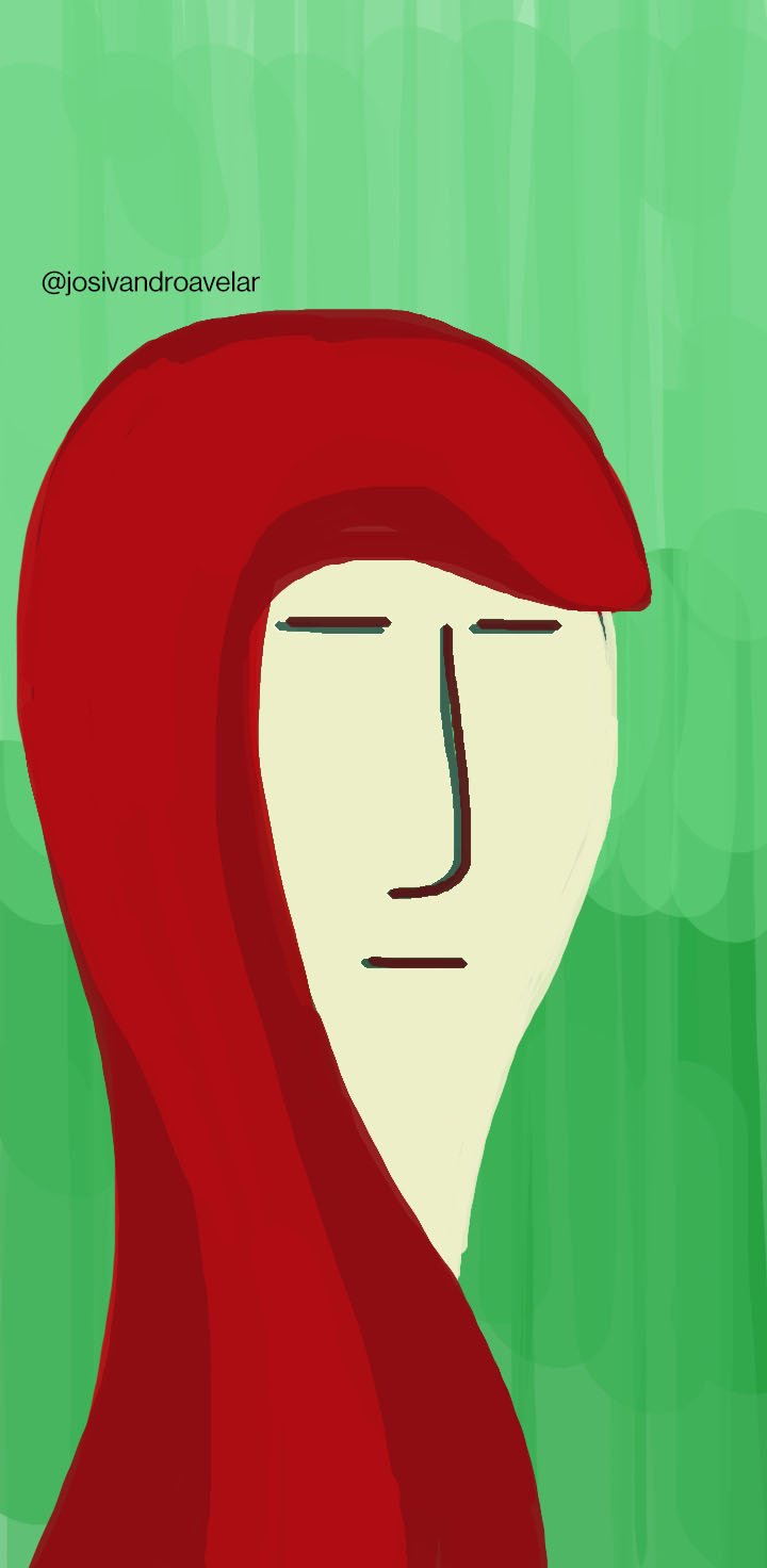 Artes digitais: menina misteriosa 1 A menina misteriosa.