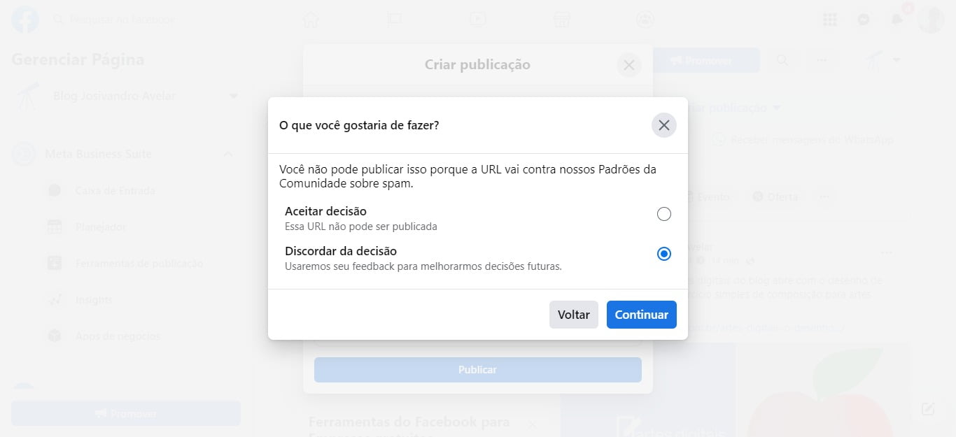 Caixa de seleção que não serve para nada.