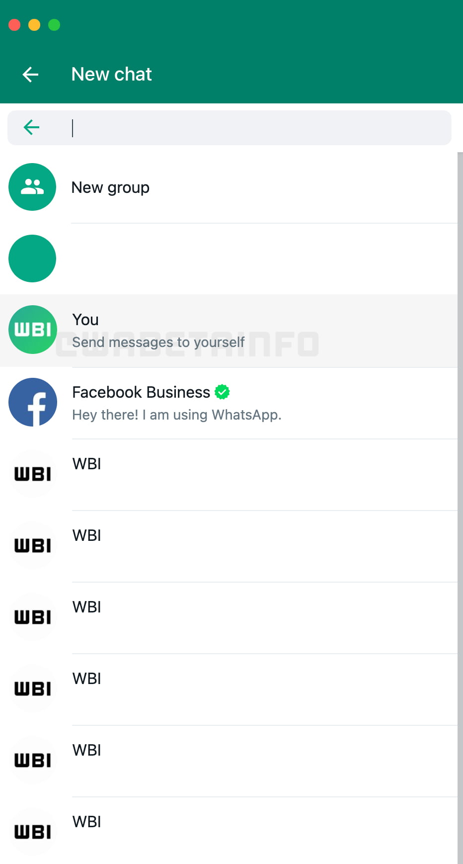 As últimas novidades dos betas do WhatsApp: o que vem por aí? 1 WhatsApp testa uma espécie de chat para si mesmo sem gambiarra. Print: WABetaInfo