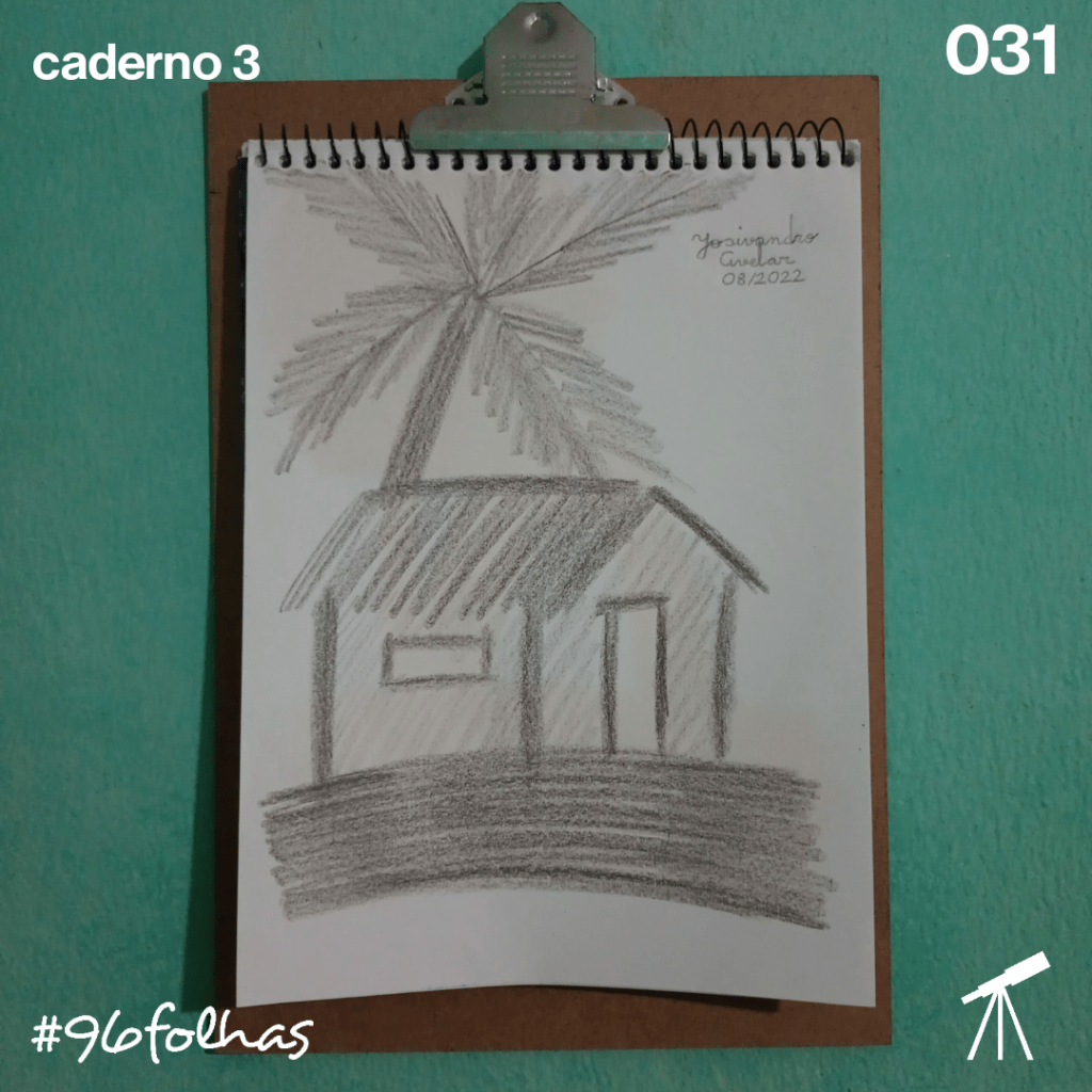 #96folhas- Casa em preto e branco 1 Casa em preto e branco, remake de desenho do Caderno 1.