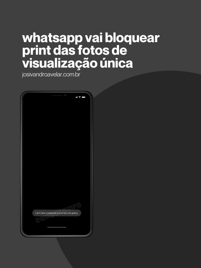 WhatsApp vai bloquear print das fotos de visualização única