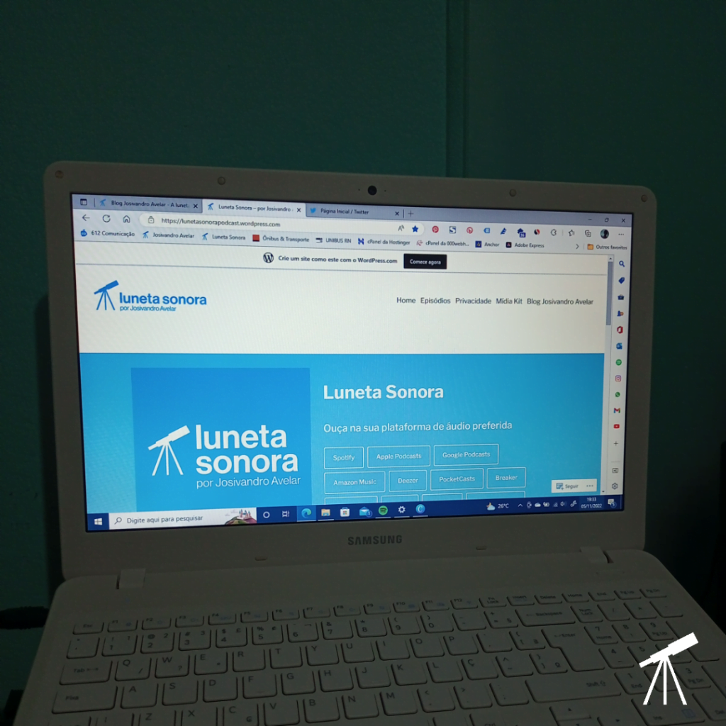 Nada como um domingo... 1 Novo layout do site do Luneta Sonora.