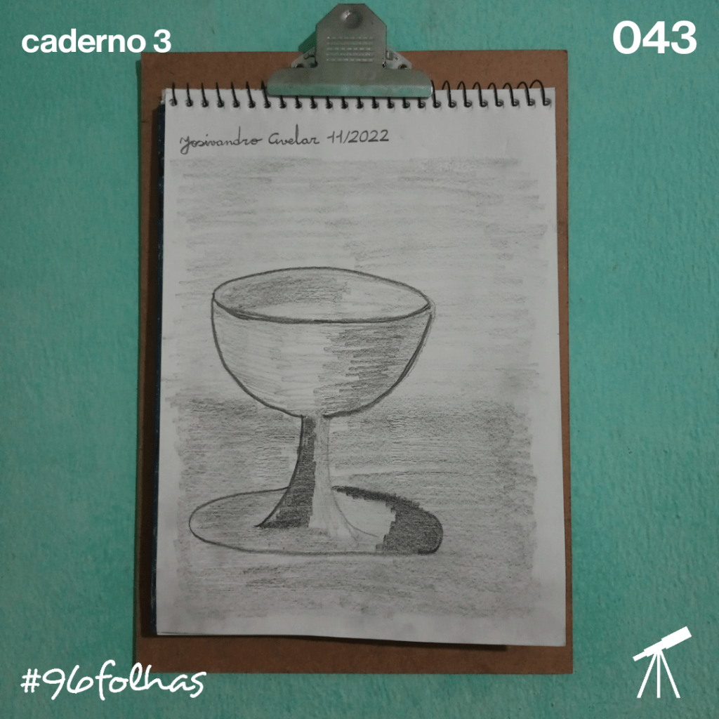 #96folhas- Taça 1 Desenho de uma taça.
