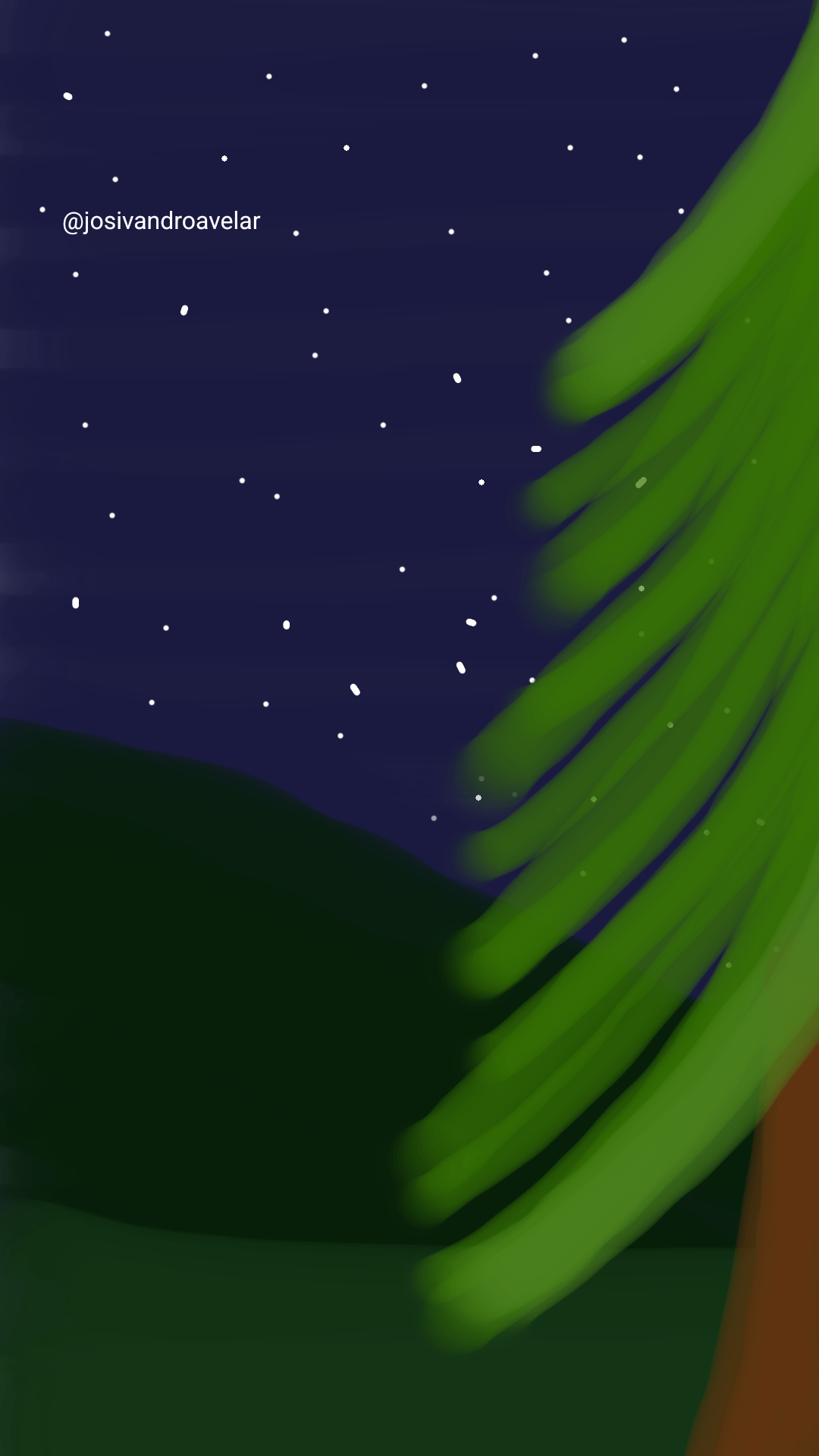Artes digitais: para abrir o Natal 1 Um desenho para abrir o Natal.