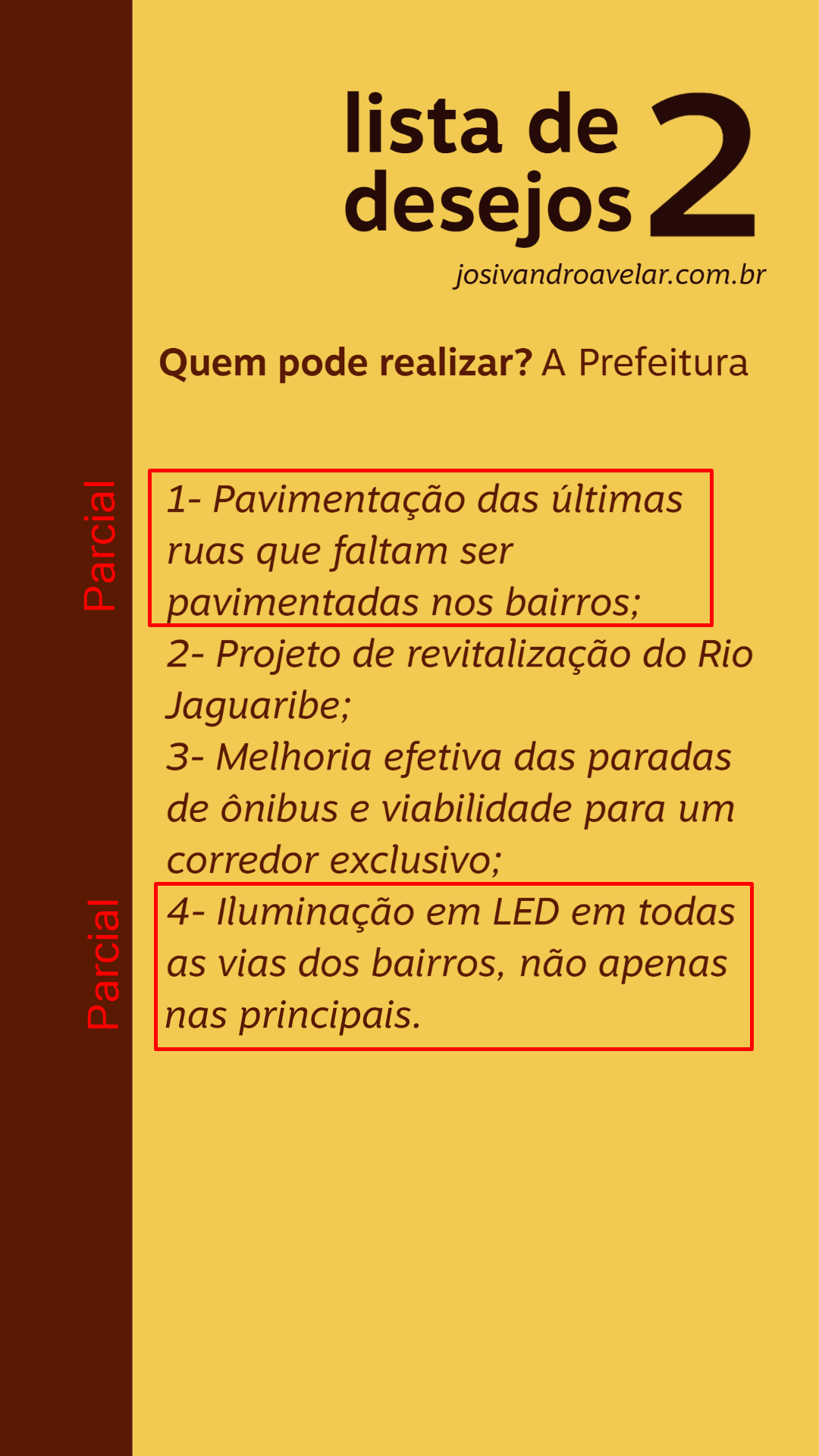 Terceira Lista de Desejos de Josivandro Avelar 2020-2024.