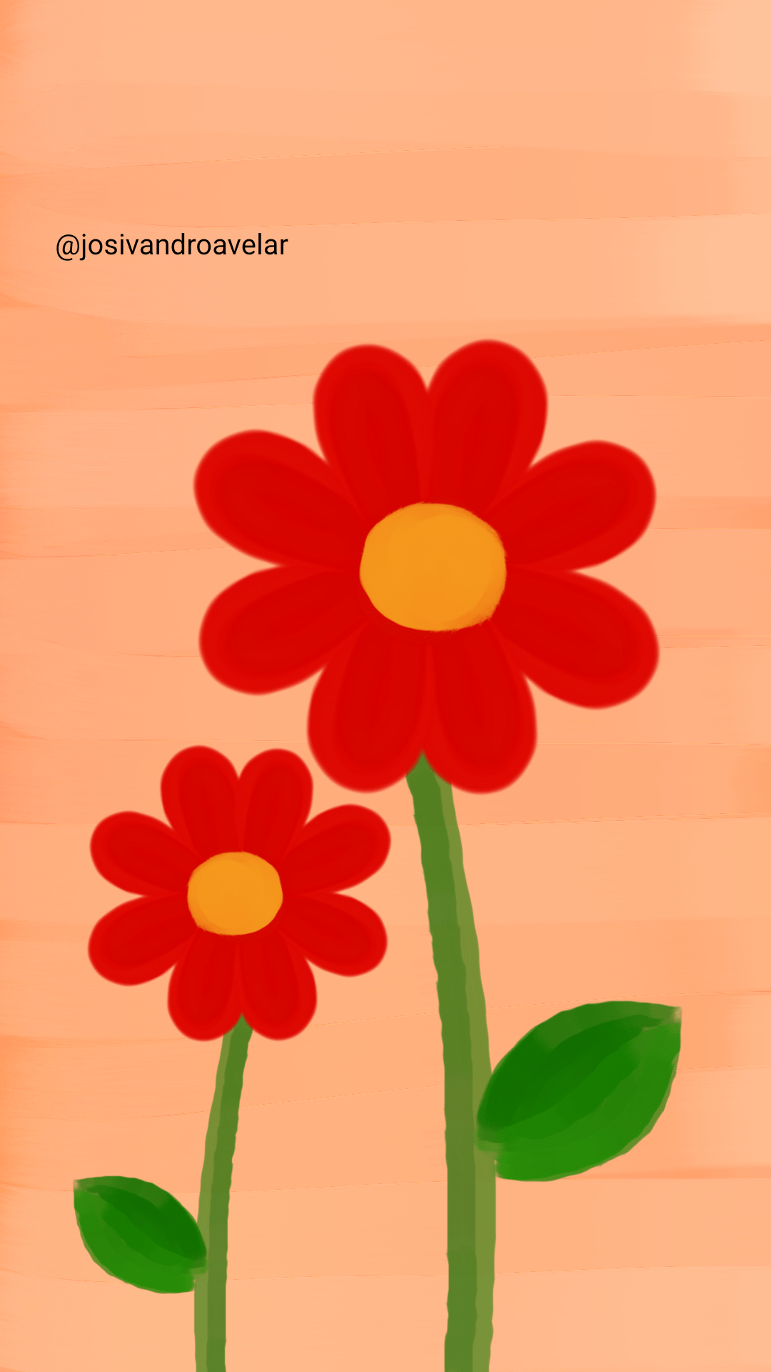 Artes digitais: flores aquareladas 1 Desenho de flores aquareladas, primeiro que eu fiz em um tablet.