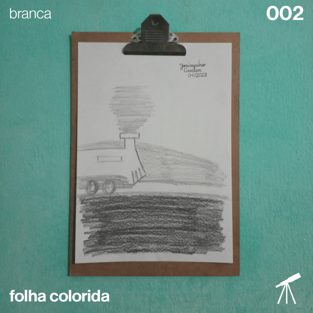 Olha o trem passando pela série de folhas de cor branca aqui no site.