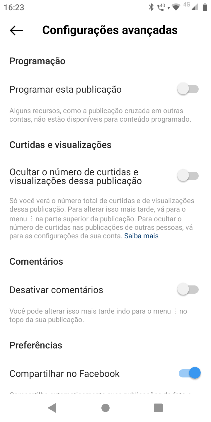 Como agendar um post no aplicativo do Instagram 4 Screenshot 20230228 162343