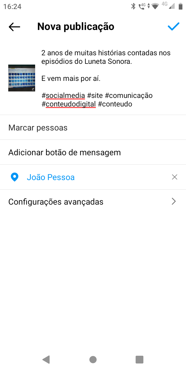 Como agendar um post no aplicativo do Instagram 7 Screenshot 20230228 162417