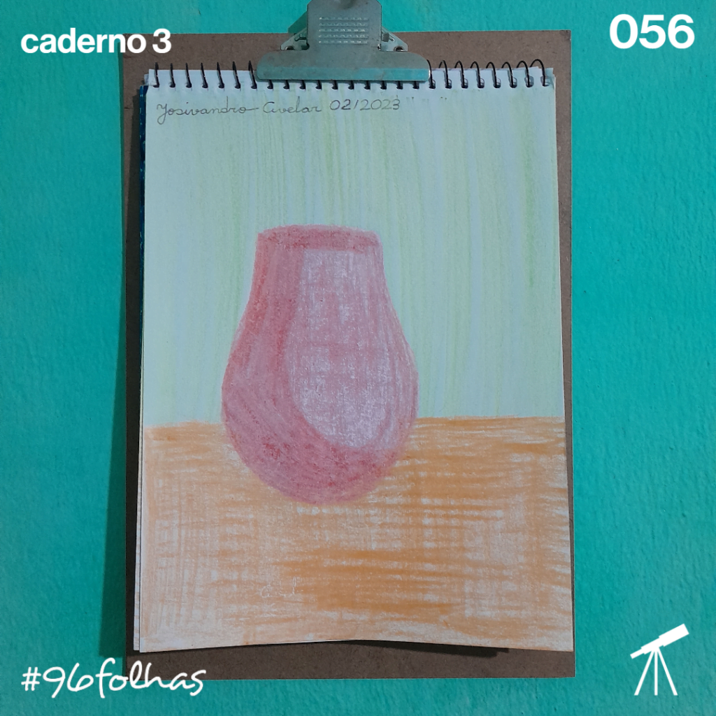 #96folhas- Outro vaso vermelho 1 Desenho de outro vaso vermelho.