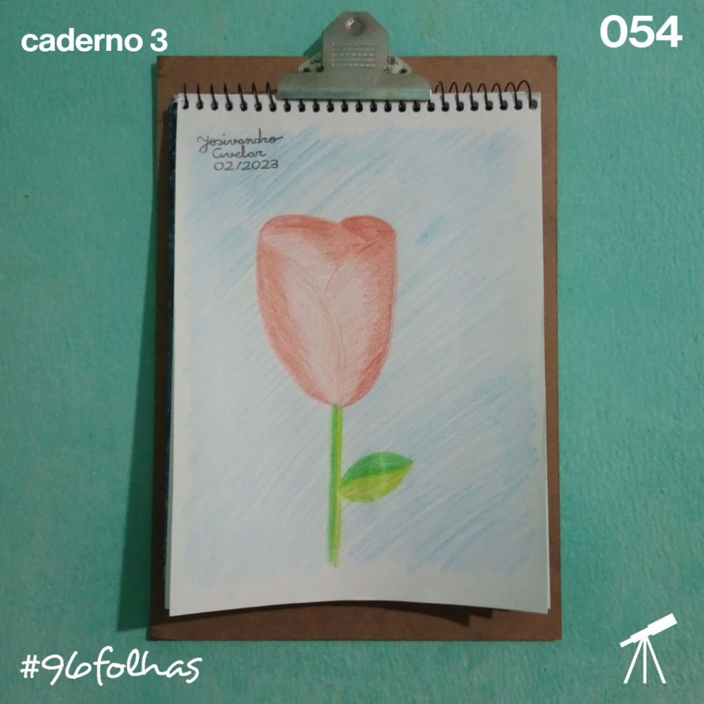 #96folhas- Rosa vermelha 1 Desenho de uma rosa vermelha.