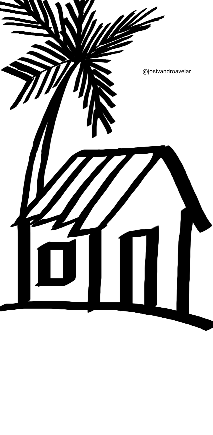 Artes digitais: é em preto e branco 1 Desenho em preto e branco.