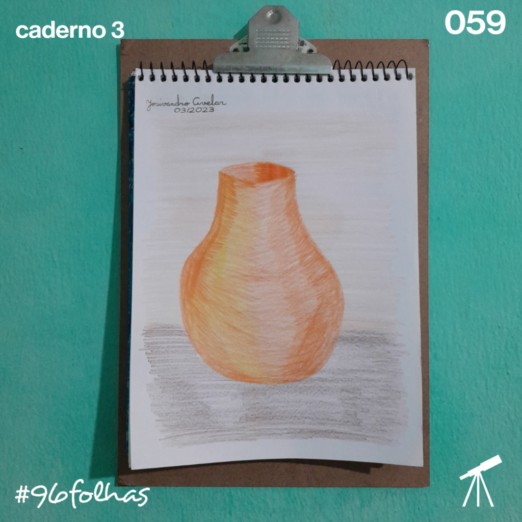 #96folhas- Vaso de barro 1 Desenho de um vaso de barro.