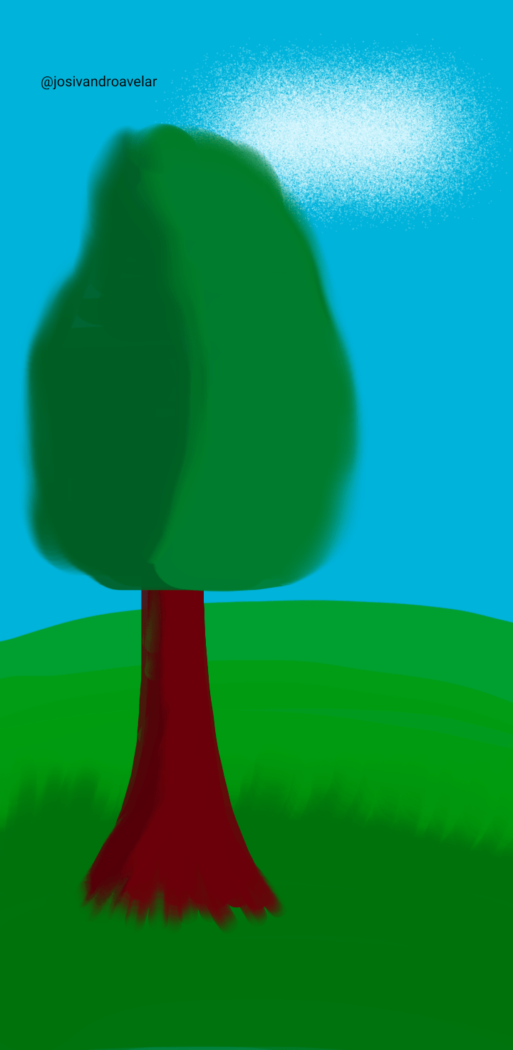 Artes digitais: rapidinho, fiz uma árvore 1 Rapidinho, fiz uma árvore.