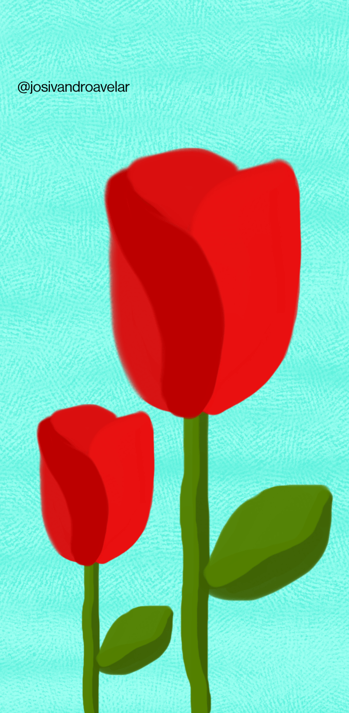 Artes digitais: tulipas vermelhas 1 arte 0085