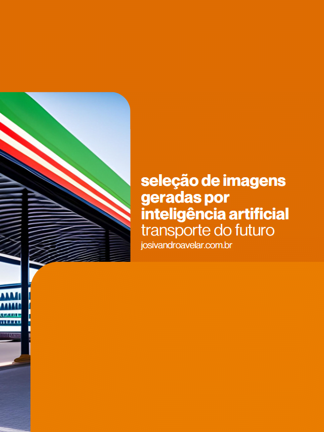 Seleção de imagens geradas por inteligência artificial – transporte do futuro