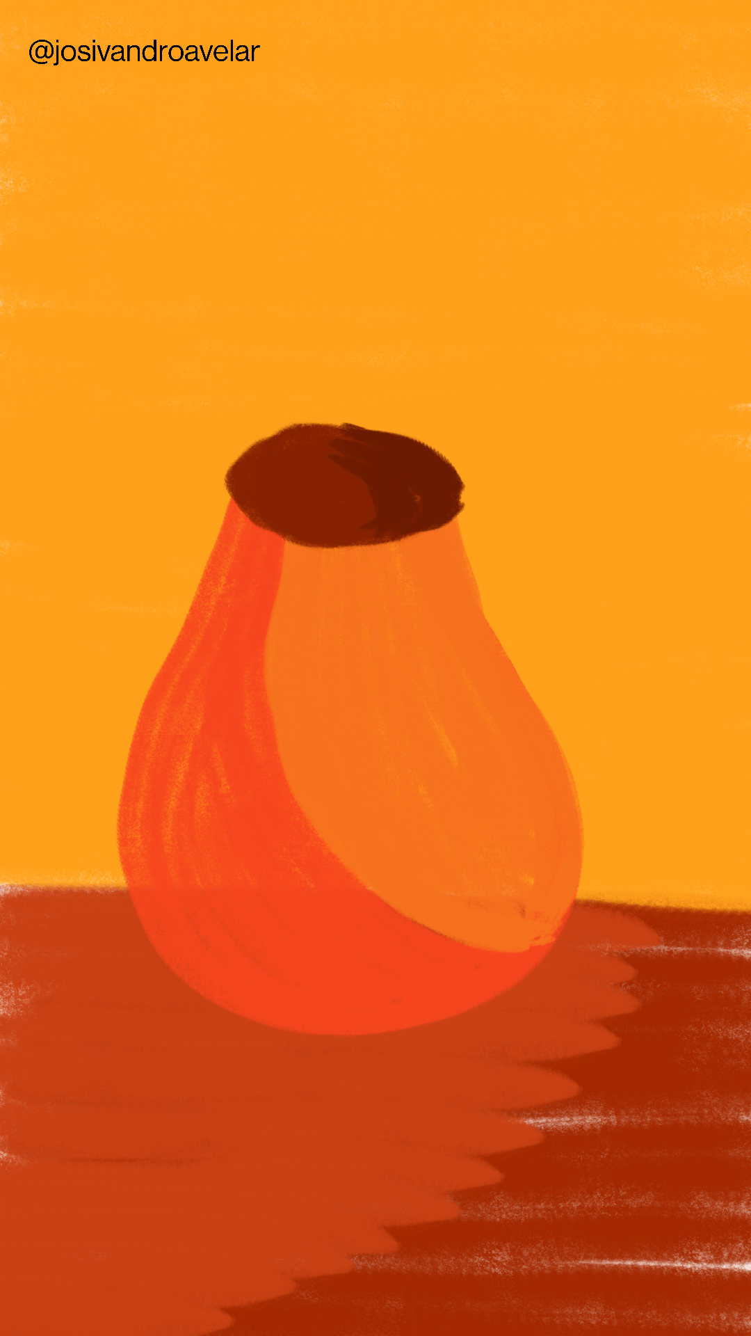 Artes digitais: apenas mais um vaso 1 Desenho de uma moringa, apenas mais um vaso.