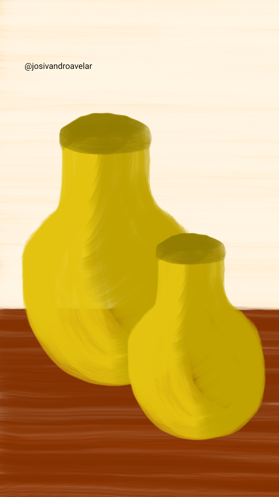 Artes digitais: moringas 1 Duas moringas.