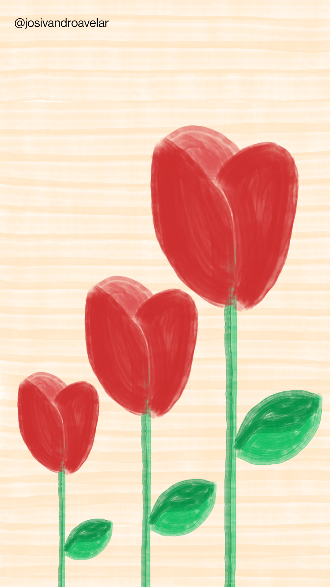 Artes digitais: rosas em pastel 1 Desenho de rosas em pastel.