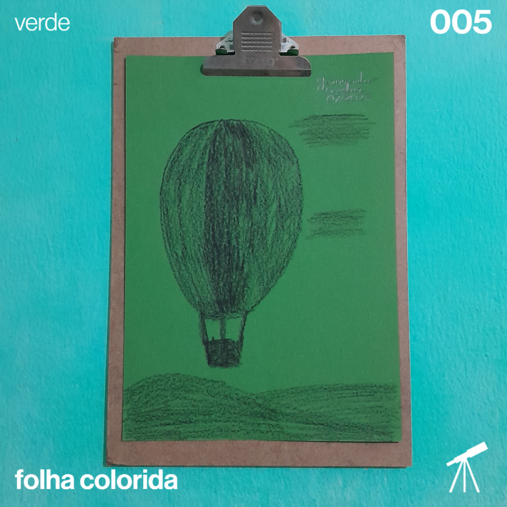 #FolhaVerde - Balão 1 Desenho de um balão.