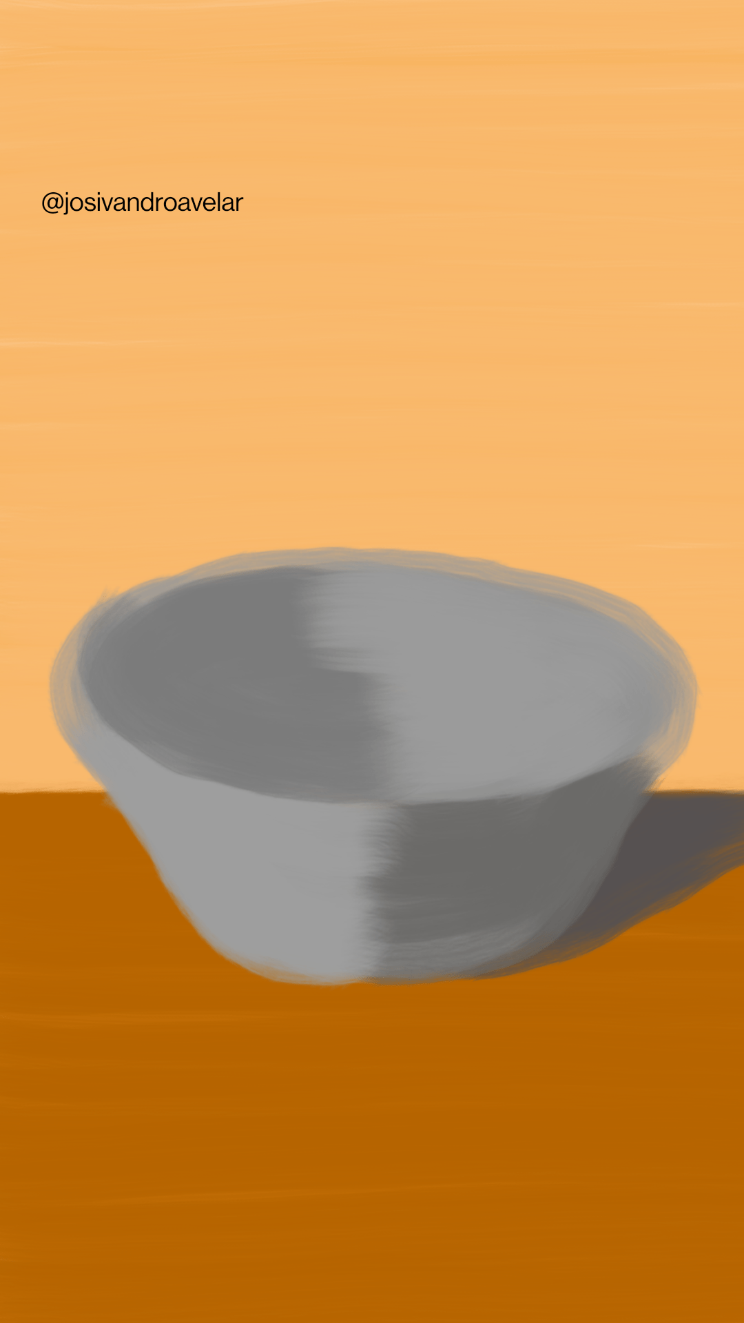 Artes digitais: bacia 1 Desenho de uma bacia.