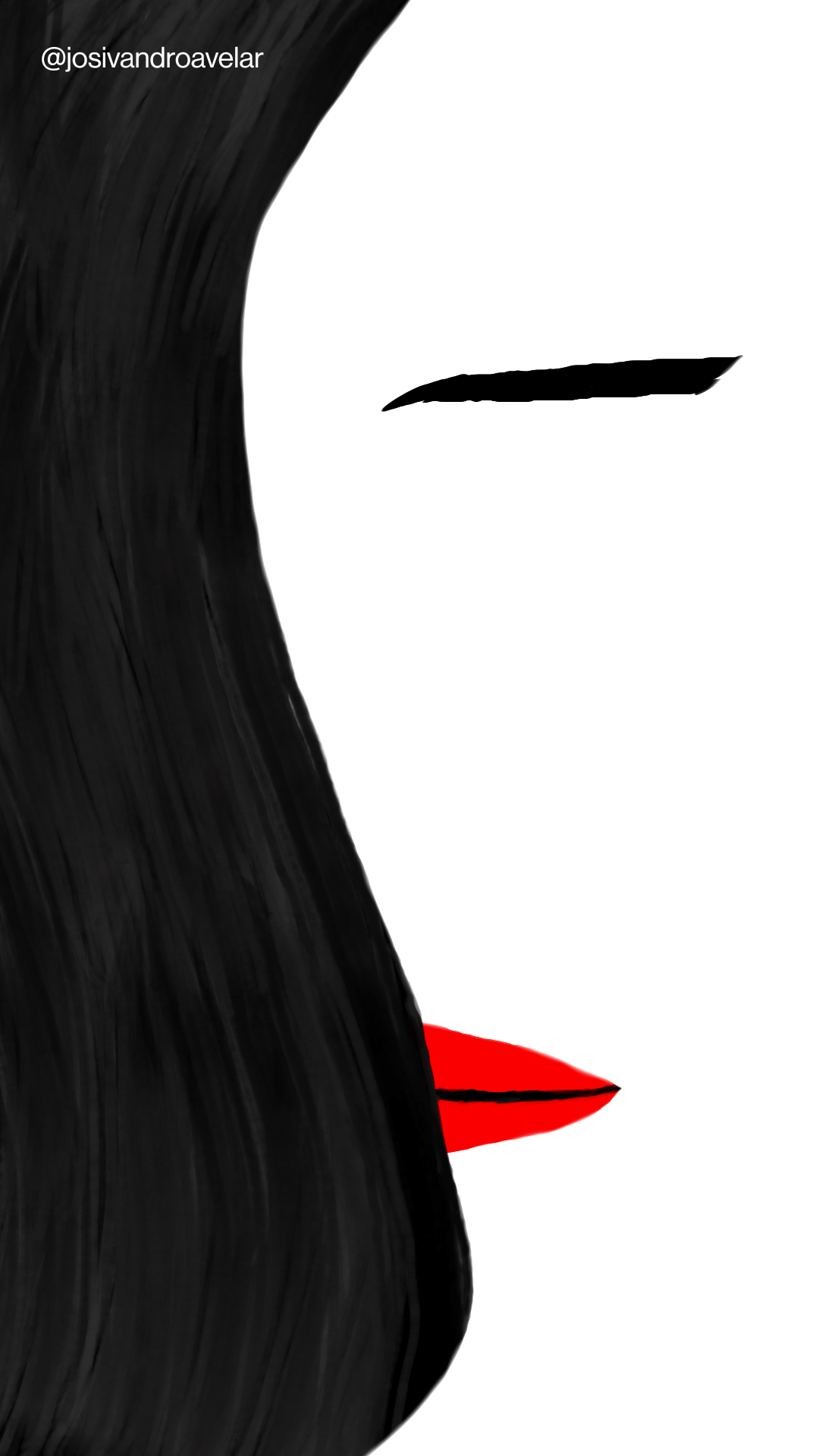 Artes digitais: ela 1 Simplesmente ela.