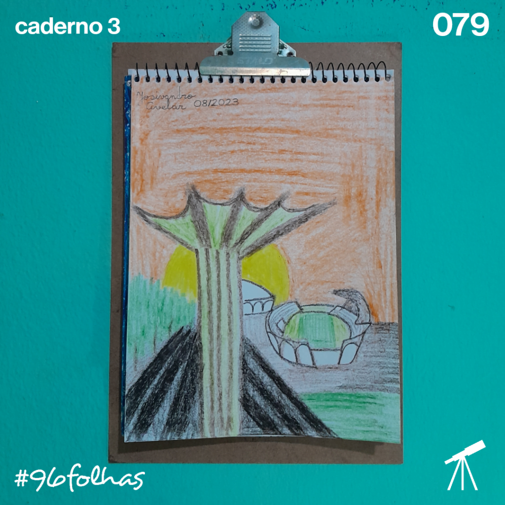 Cada elemento que me representa 1 A folha 079 do terceiro caderno de #96folhas trouxe elementos que me representam.