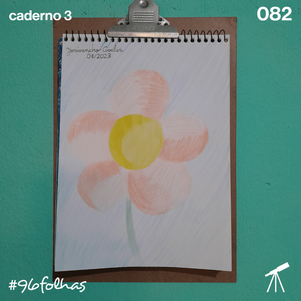 #96folhas- A cor da flor 1 Qual é a cor da flor?