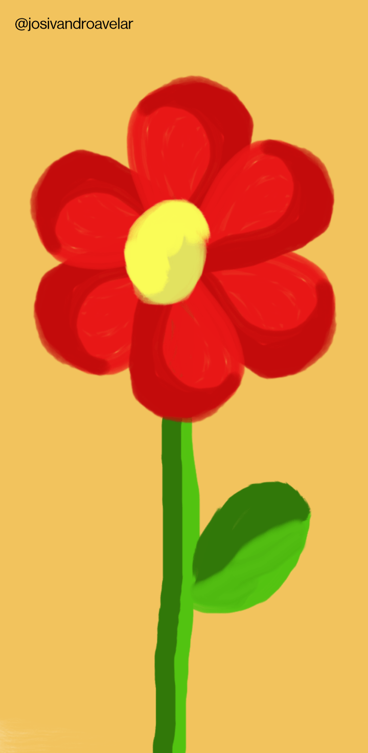 Artes digitais: flores vermelhas nunca saem de moda 1 Dizem que flores vermelhas nunca saem de moda, como esta do desenho.