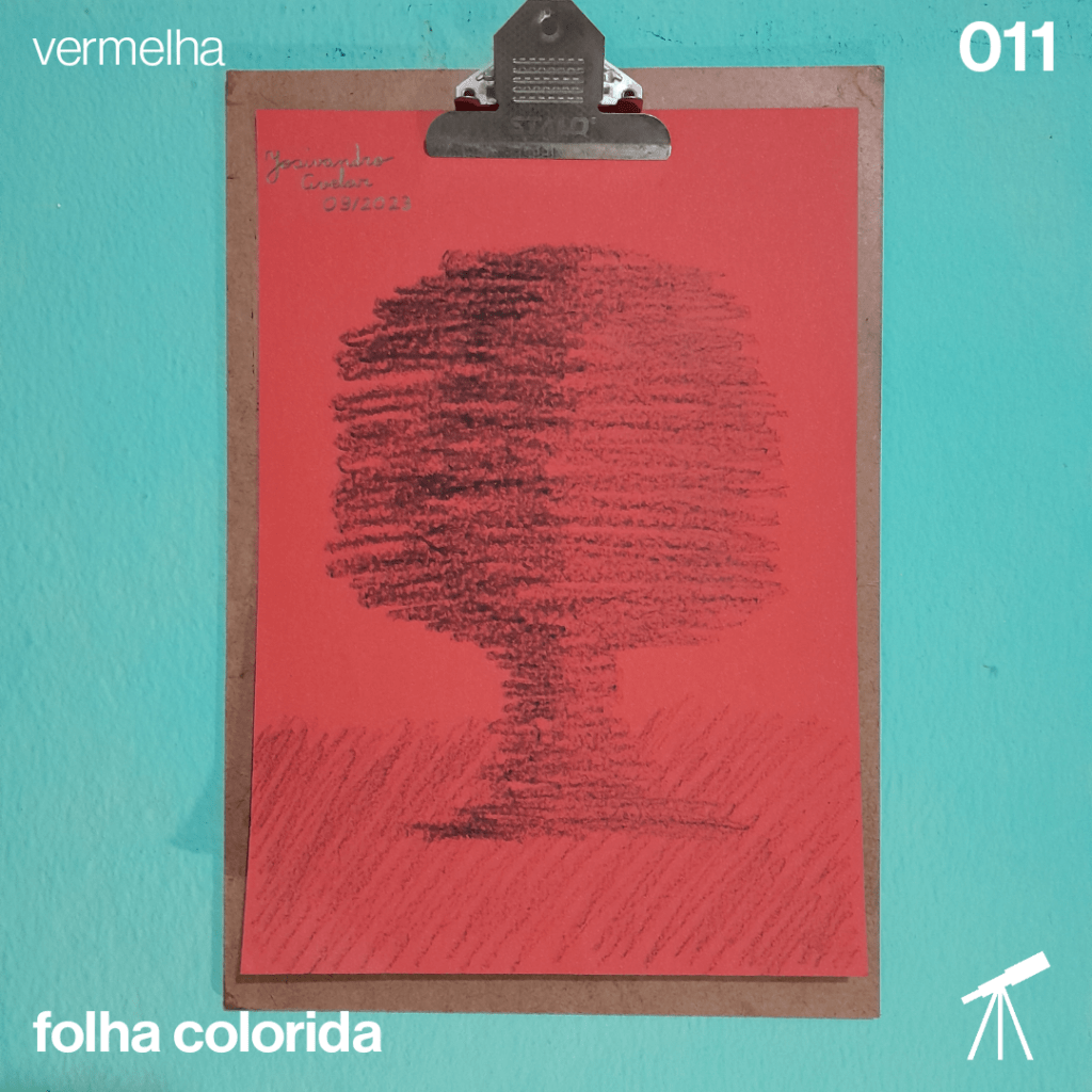 #FolhaVermelha - Sob a sombra da árvore 1 Desenho de uma árvore, que nos dá uma boa sombra.