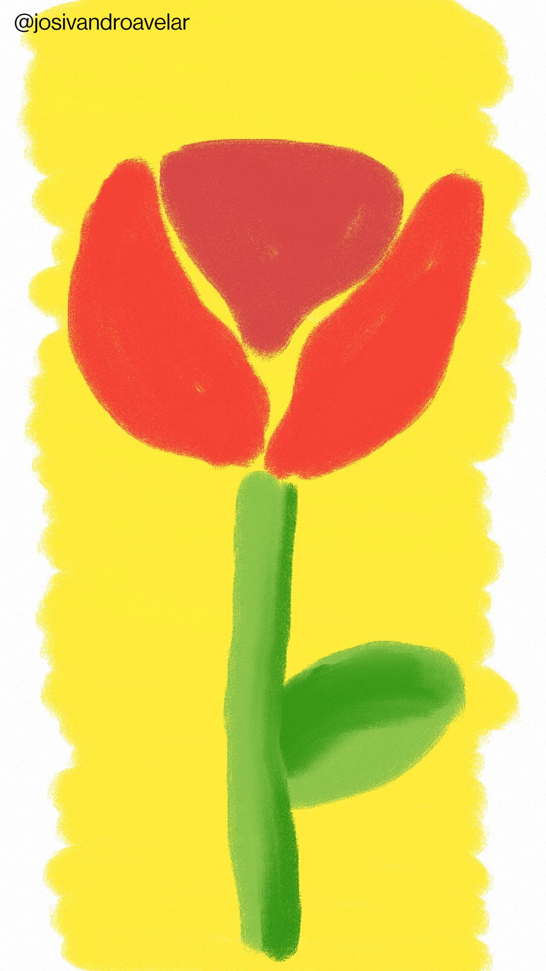 Artes digitais: pintura livre 1 Uma flor de pintura livre.