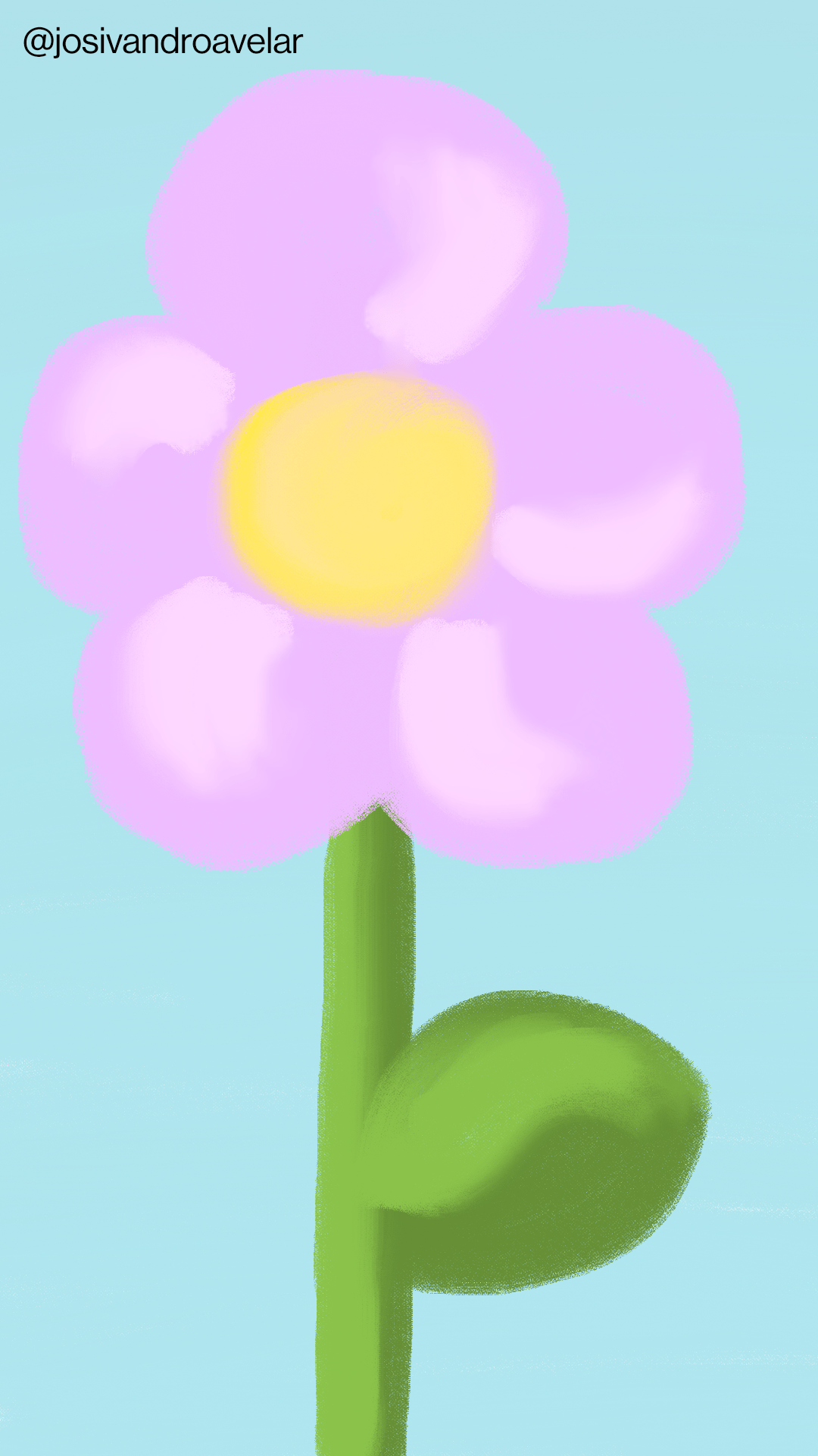 Artes digitais: clara violeta 1 Desenho de uma clara violeta.