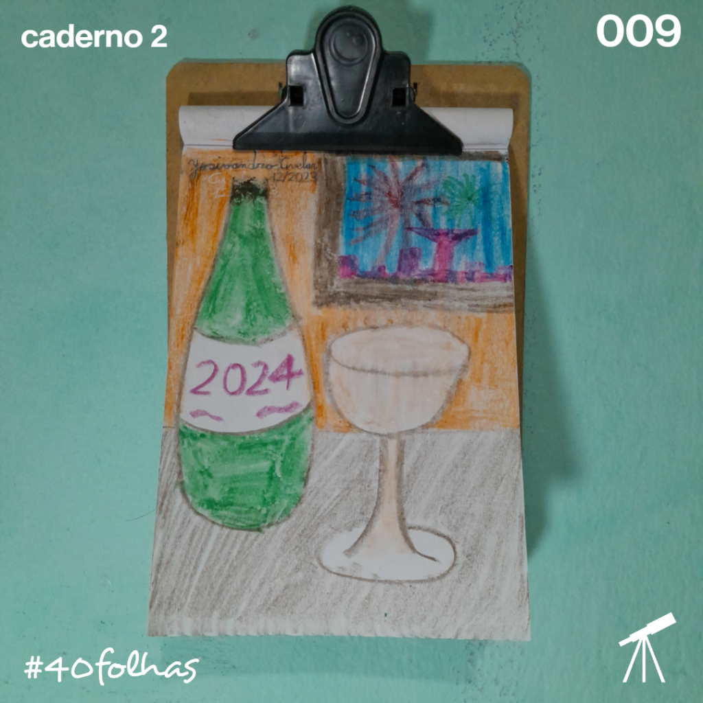 Um brinde para o nosso Ano Novo. Feliz 2024!