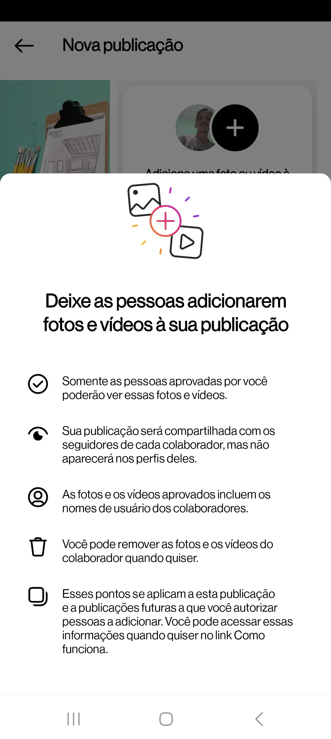 Como criar um carrossel colaborativo no Instagram 2 Screenshot_20240425_123046_Instagram