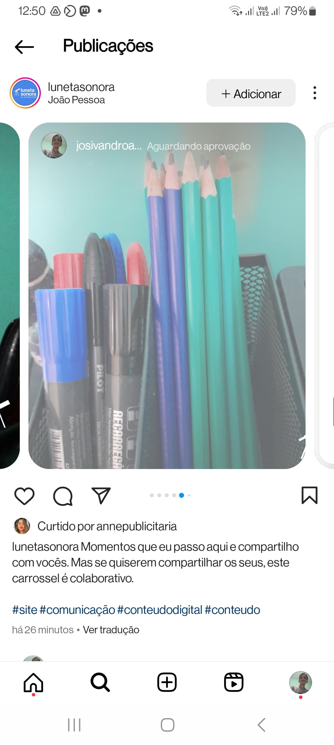 Como criar um carrossel colaborativo no Instagram 9 Screenshot_20240425_125043_Instagram
