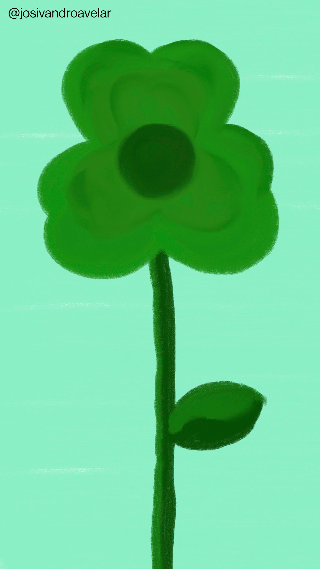 Artes digitais: nunca foi sorte 1 Desenho de um trevo de três folhas. Porque nunca foi sorte, sempre foi Deus.