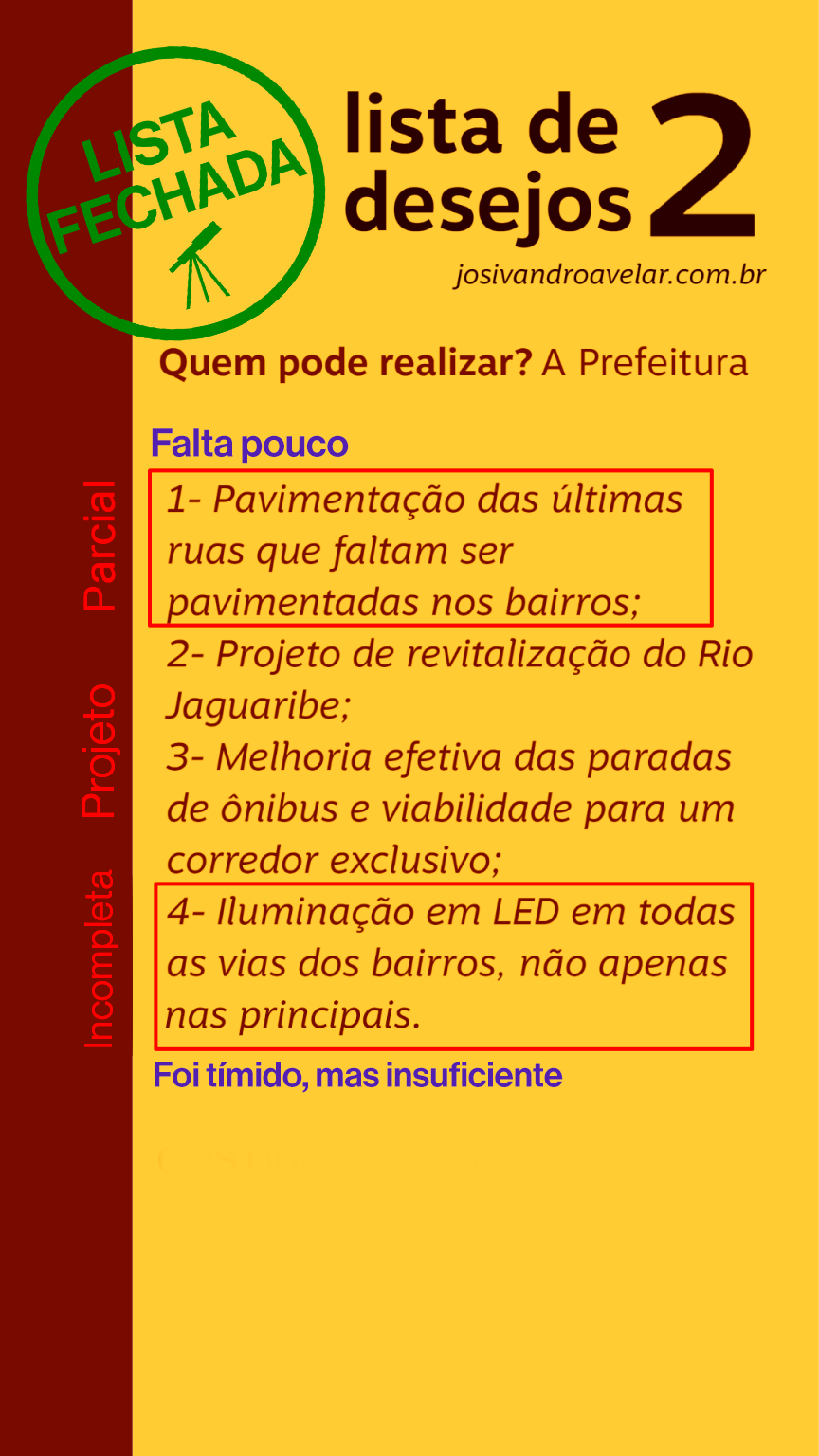 Terceira Lista de Desejos de Josivandro Avelar 2020-2024.