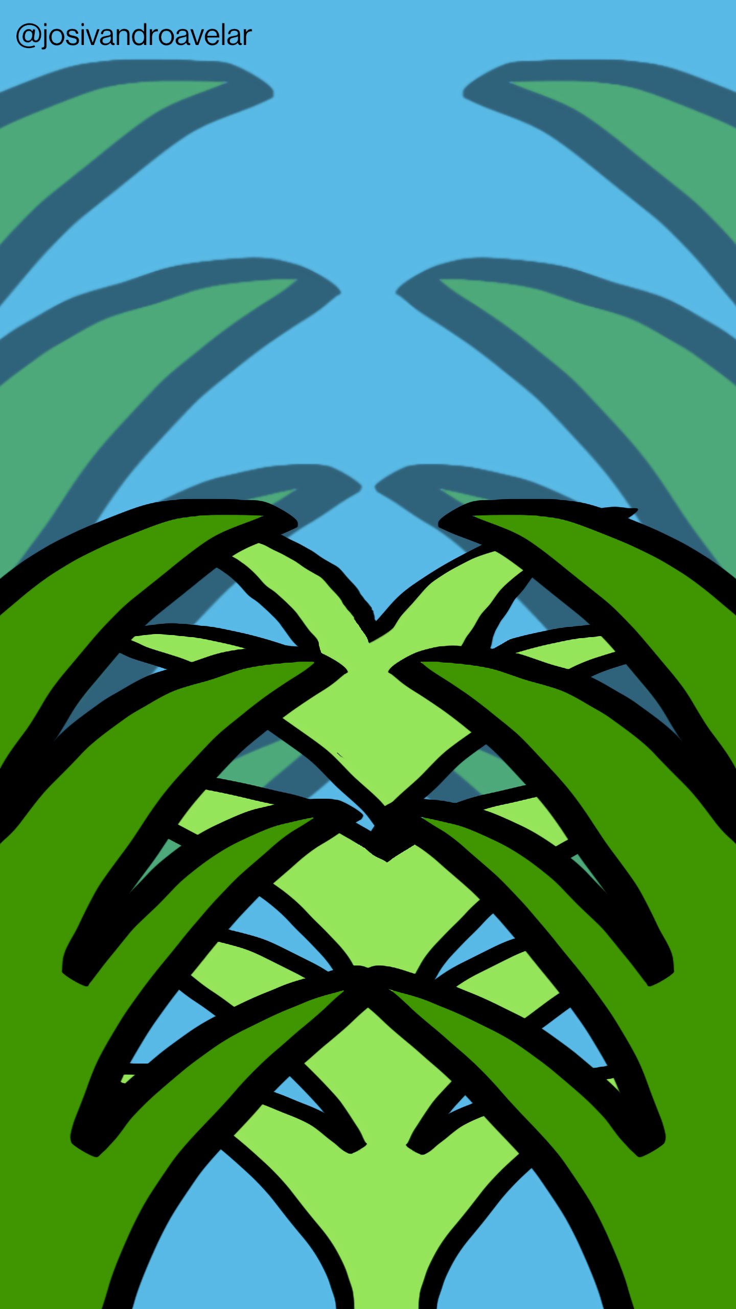 Artes digitais: verde das plantas 1 O verde das plantas.