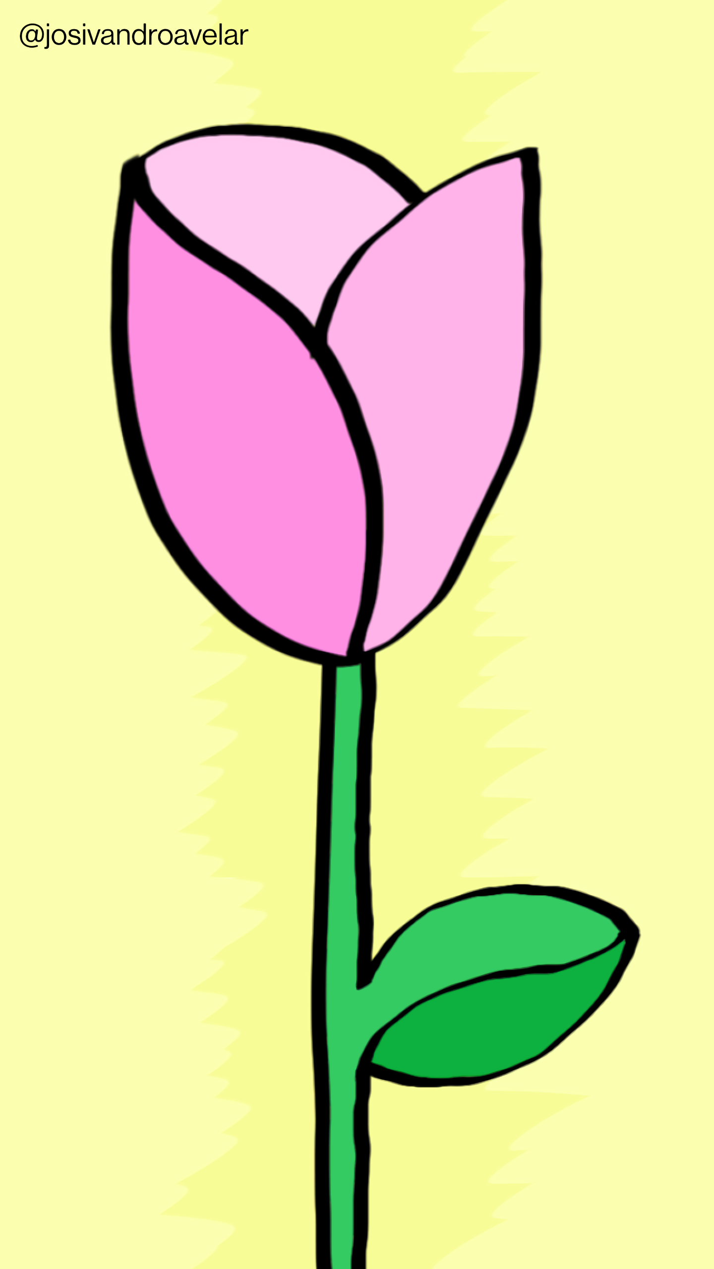 Artes digitais: delicadeza de uma rosa 1 Delicadeza de uma rosa em tons de cor de rosa suave, sobre um fundo em tons de amarelo pastel.