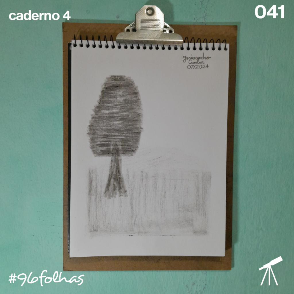 #96folhas caderno 4 - 041: Pelo infinito 1 Indo pelo infinito da maneira mais simples e sutil possível, por onde a imaginação nos levar.