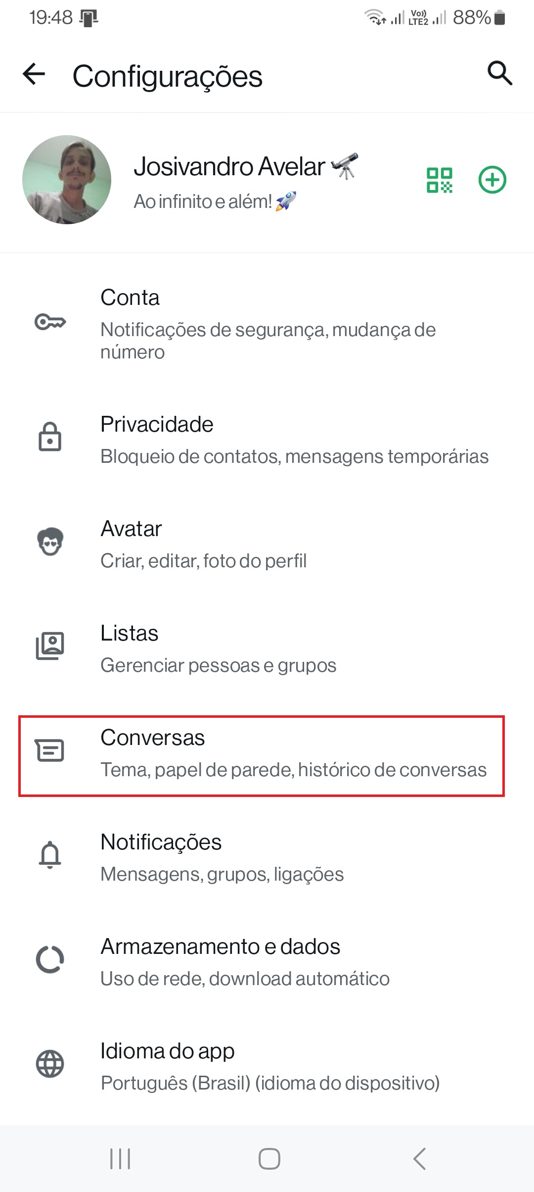 Transcrição automática de áudio no WhatsApp 1 Configurações, conversas, WhatsApp