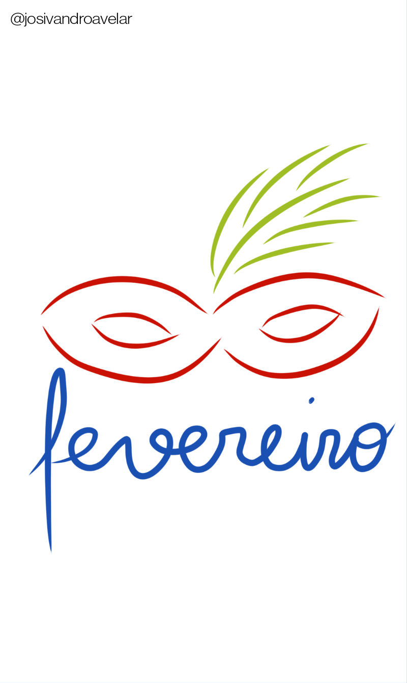 Artes que falam: fevereiro 1 Fevereiro, máscara de Carnaval.