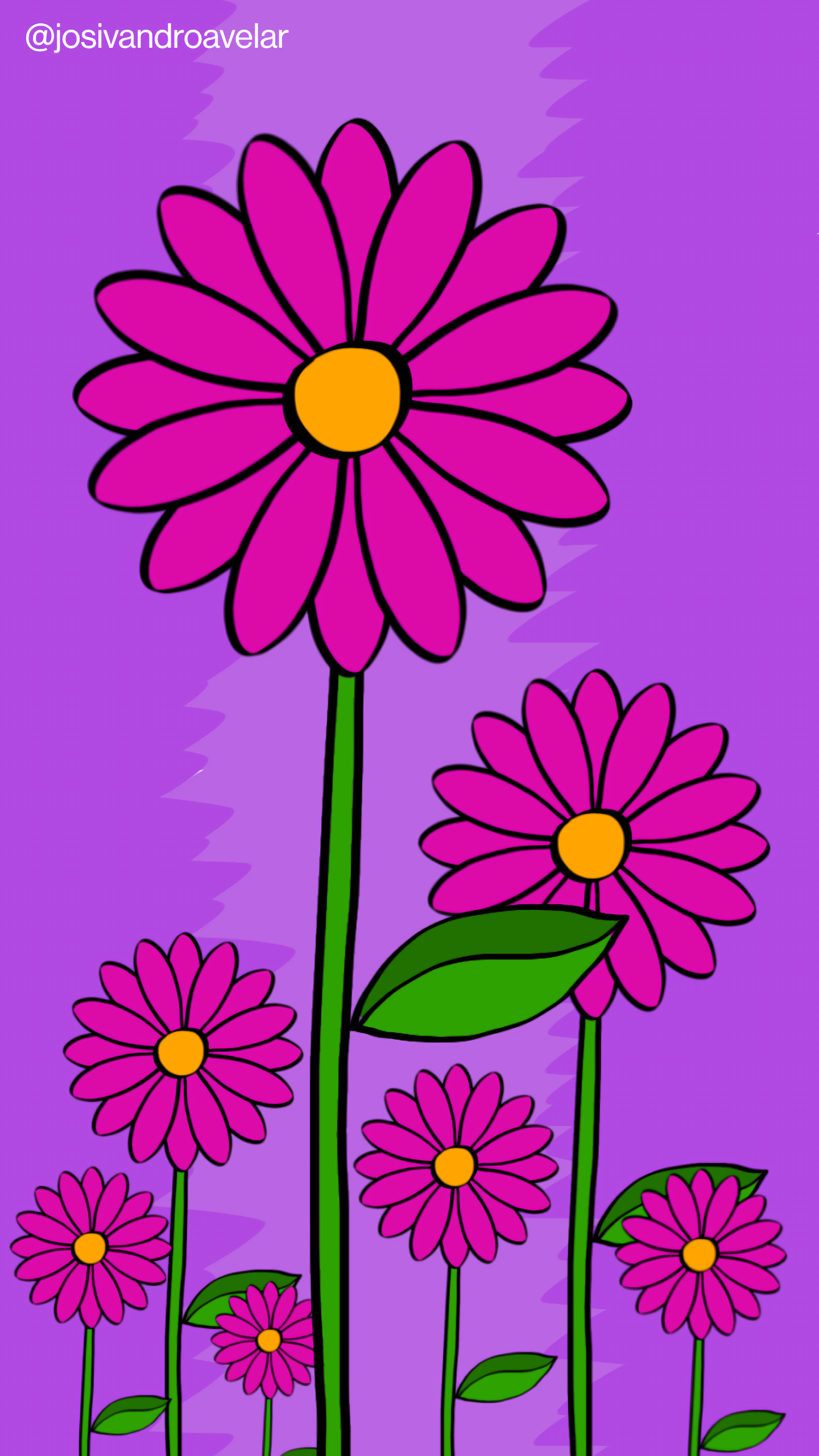 Artes digitais: pétalas em lilás 1 Flores com pétalas em lilás, sobre fundo em tons de lilás.