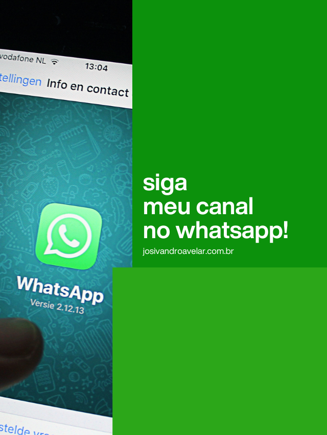 Siga meu canal no WhatsApp!